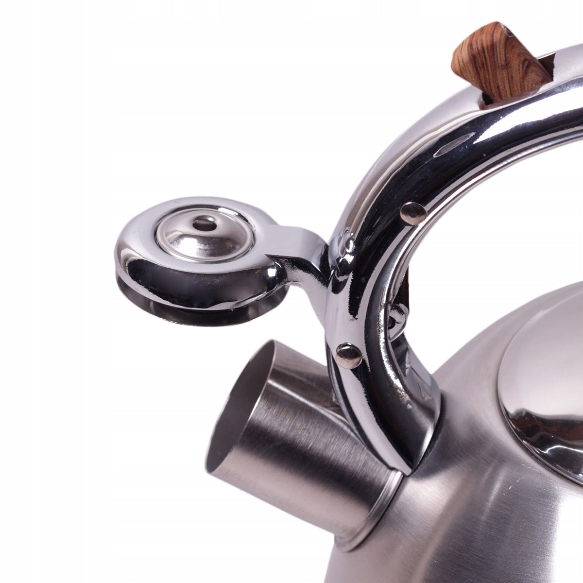 STEEL KETTLE WITH WHISTLE INDUCTION GAS 2,0 L KAMILLE Brand Kamille