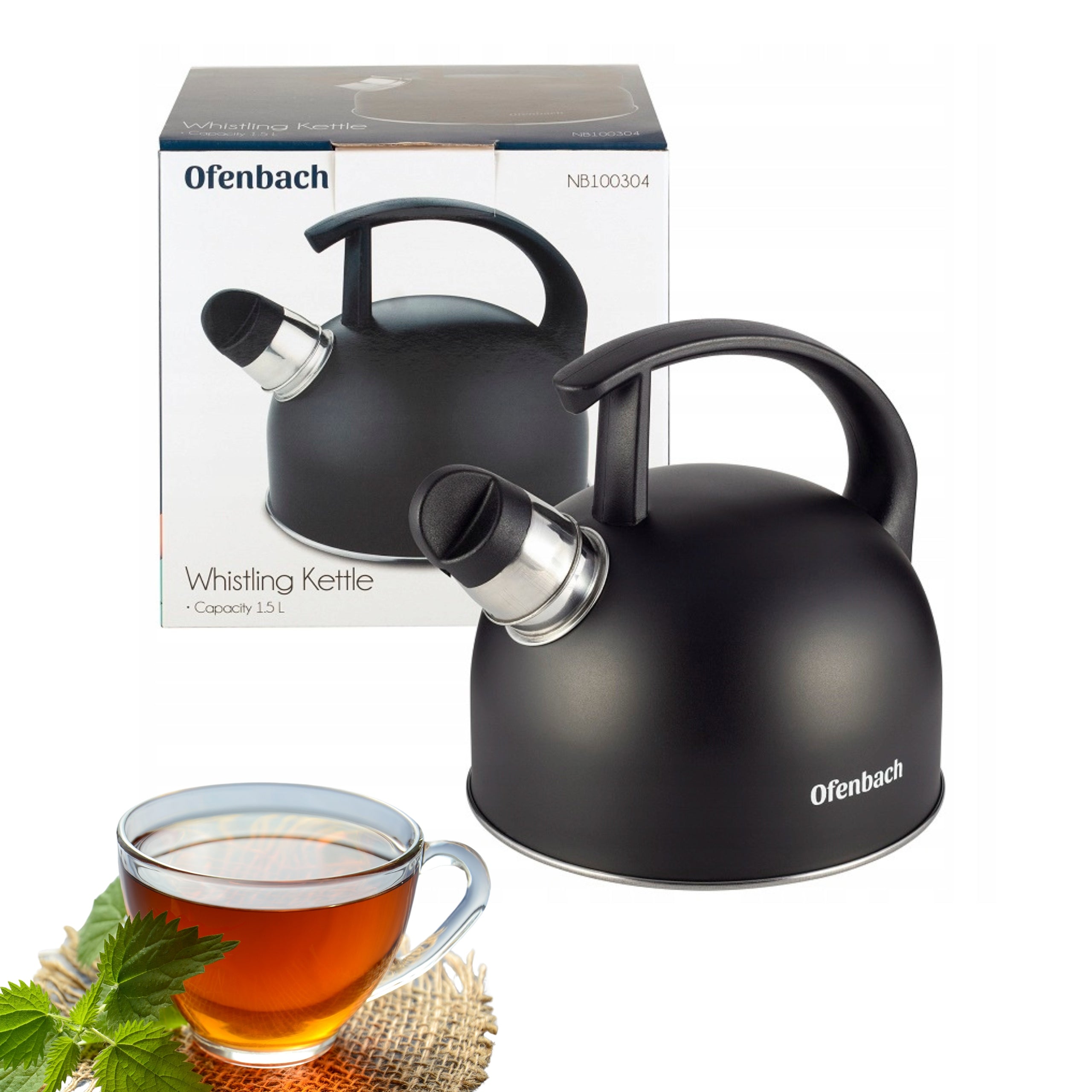 STEEL KETTLE WITH WHISTLE INDUCTION GAS OFENBACH
