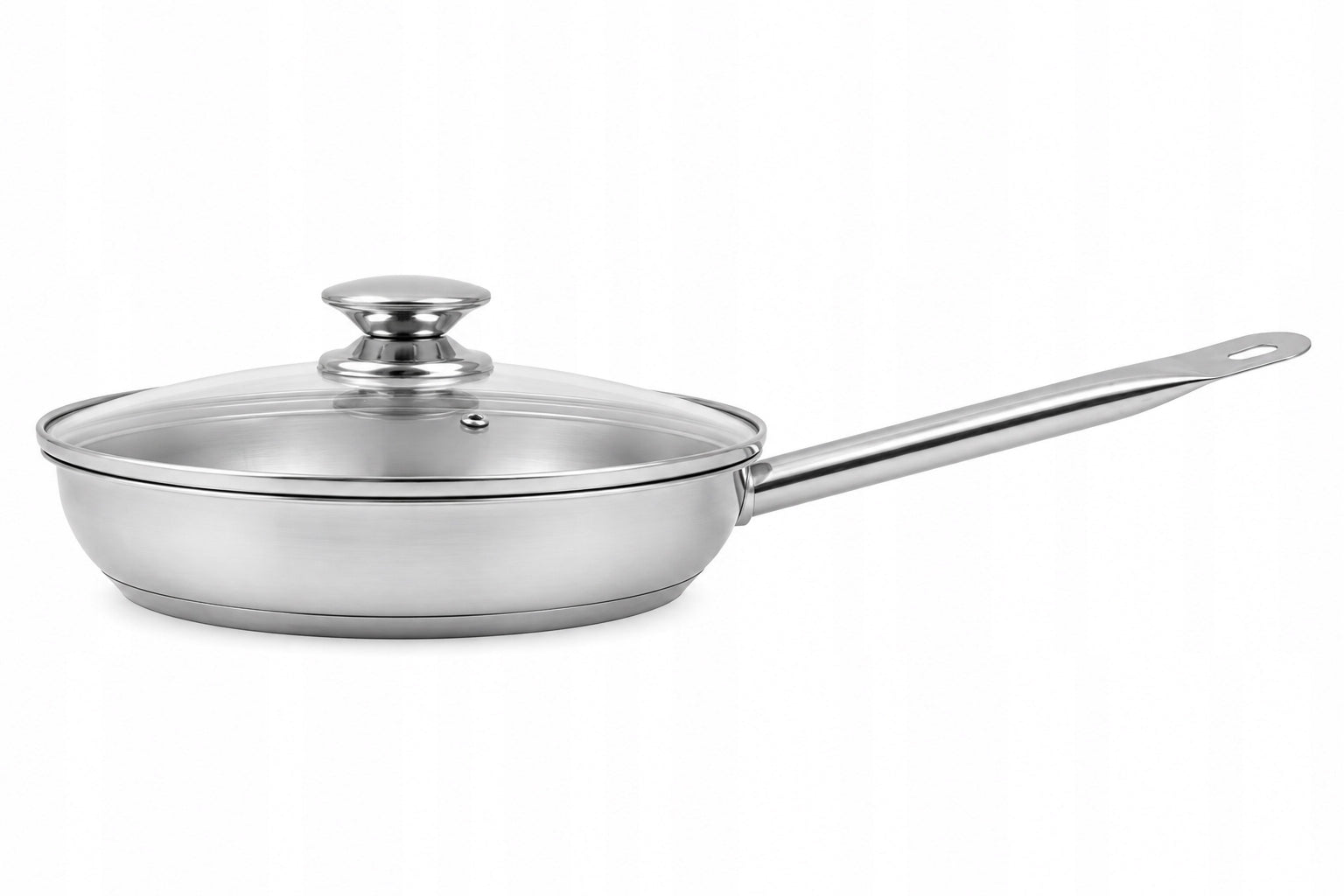 STEEL PAN with LID 24cm GASTRO healthy frying EKO HEAVY Packaging status original