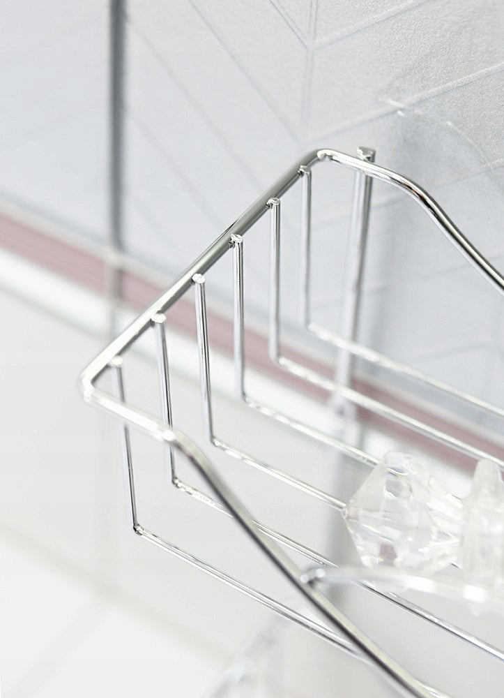 STEEL WIRE WALL SHELF CHROME BATHROOM KITCHEN 2 LEVEL Manufacturer code MG052X