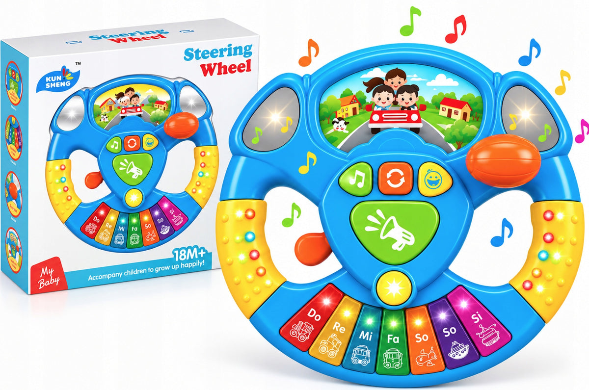 STEERING WHEEL BABY TOY AS A GIFT FOR BOY WITH SOUND LIGHTS