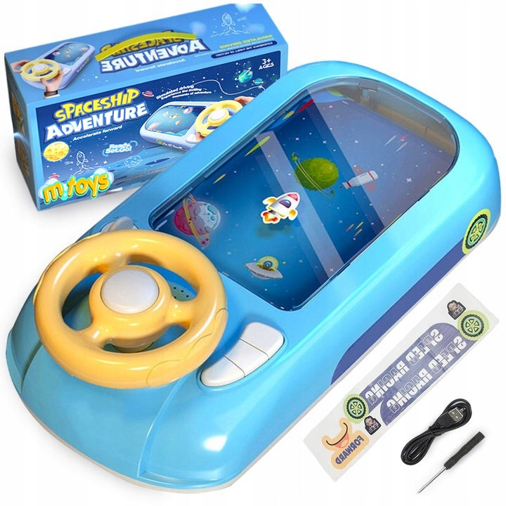 STEERING WHEEL CONSOLE FLIGHT SIMULATOR ROCKET INTERACTIVE SPACE TRACK