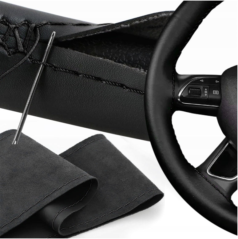 STEERING WHEEL COVER BLACK STEERING WHEEL COVER FOR STEERING WHEEL Packaging status original