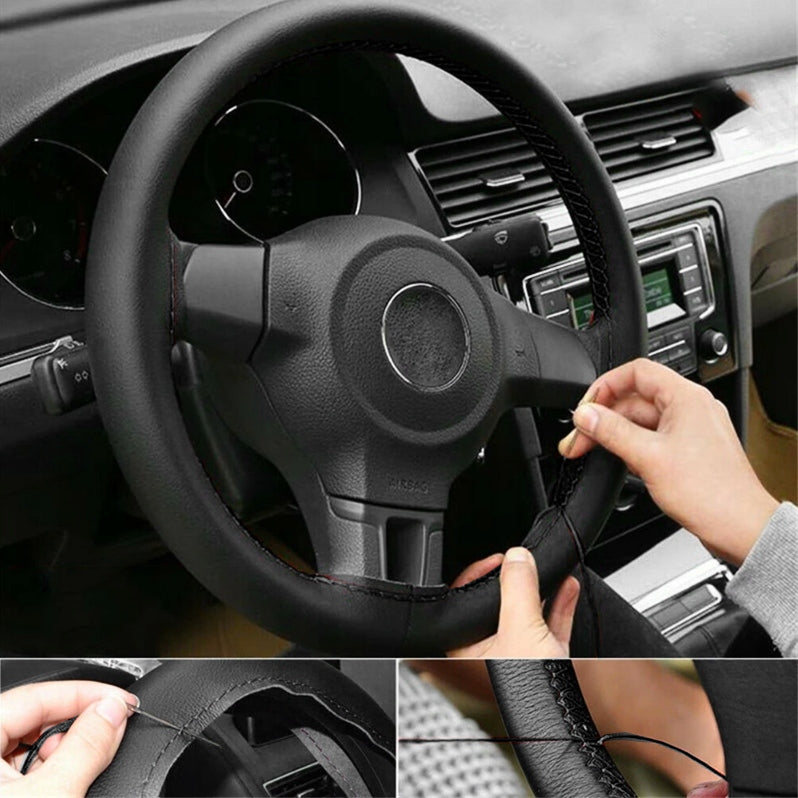 STEERING WHEEL COVER BLACK STEERING WHEEL COVER FOR STEERING WHEEL Product weight with unit packaging 0.15 kg