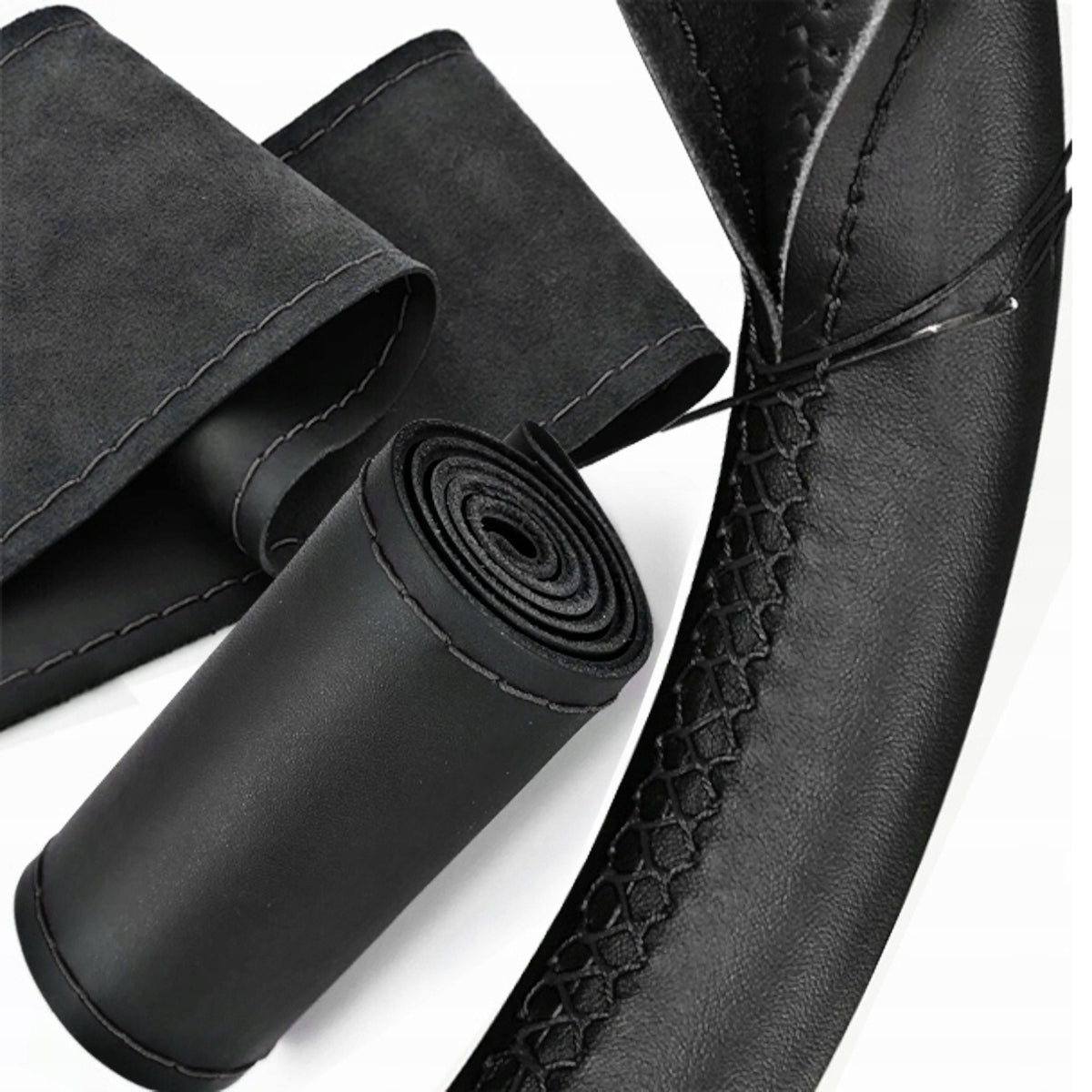 STEERING WHEEL COVER BLACK STEERING WHEEL COVER FOR STEERING WHEEL