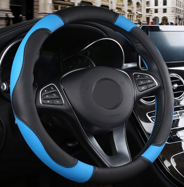 STEERING WHEEL COVER BLUE UNIVERSAL GIFT EAN (GTIN) 5902335233458