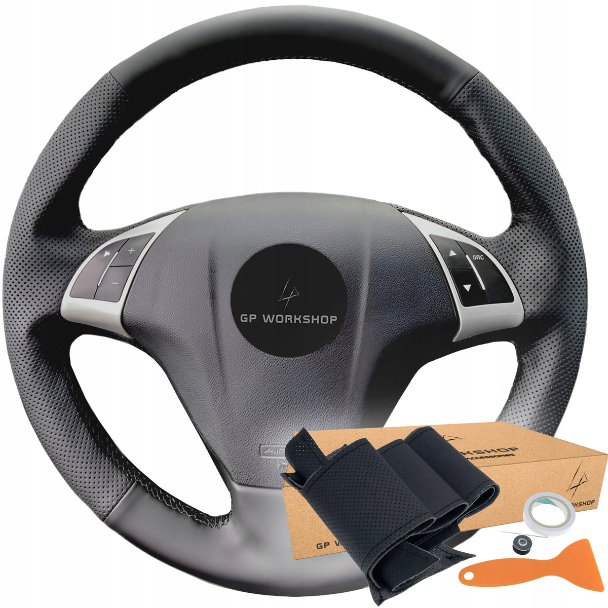 STEERING WHEEL COVER HEM FOR FIAT BRAVO DOBLO GRANDE PUNTO OPEL COMB