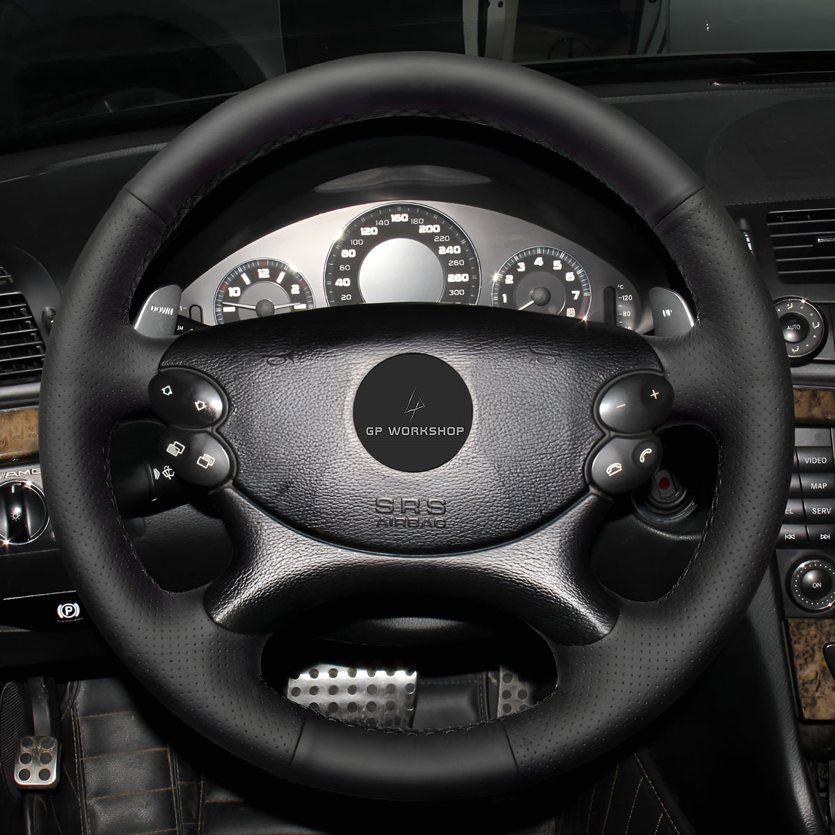 STEERING WHEEL COVER HEM FOR MERCEDES E W211 CLK 209 CLS C219 Manufacturer GPworkshop