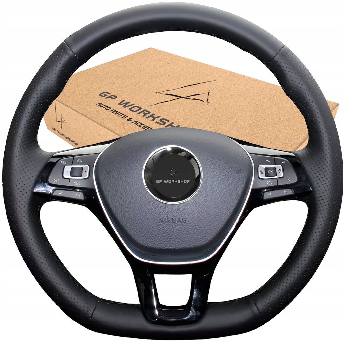 STEERING WHEEL COVER HEM FOR PASSAT B8 GOLF 7 POLO 5 6 CRAFTER TIGUA Manufacturer's catalog number 5905600791875GPworkshop