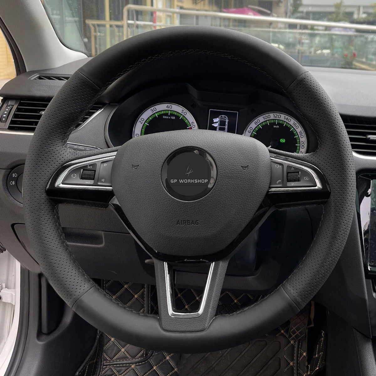 STEERING WHEEL COVER HEM FOR SKODA OCTAVIA FABIA SUPERB RAPID KODIAQ Manufacturer GPworkshop