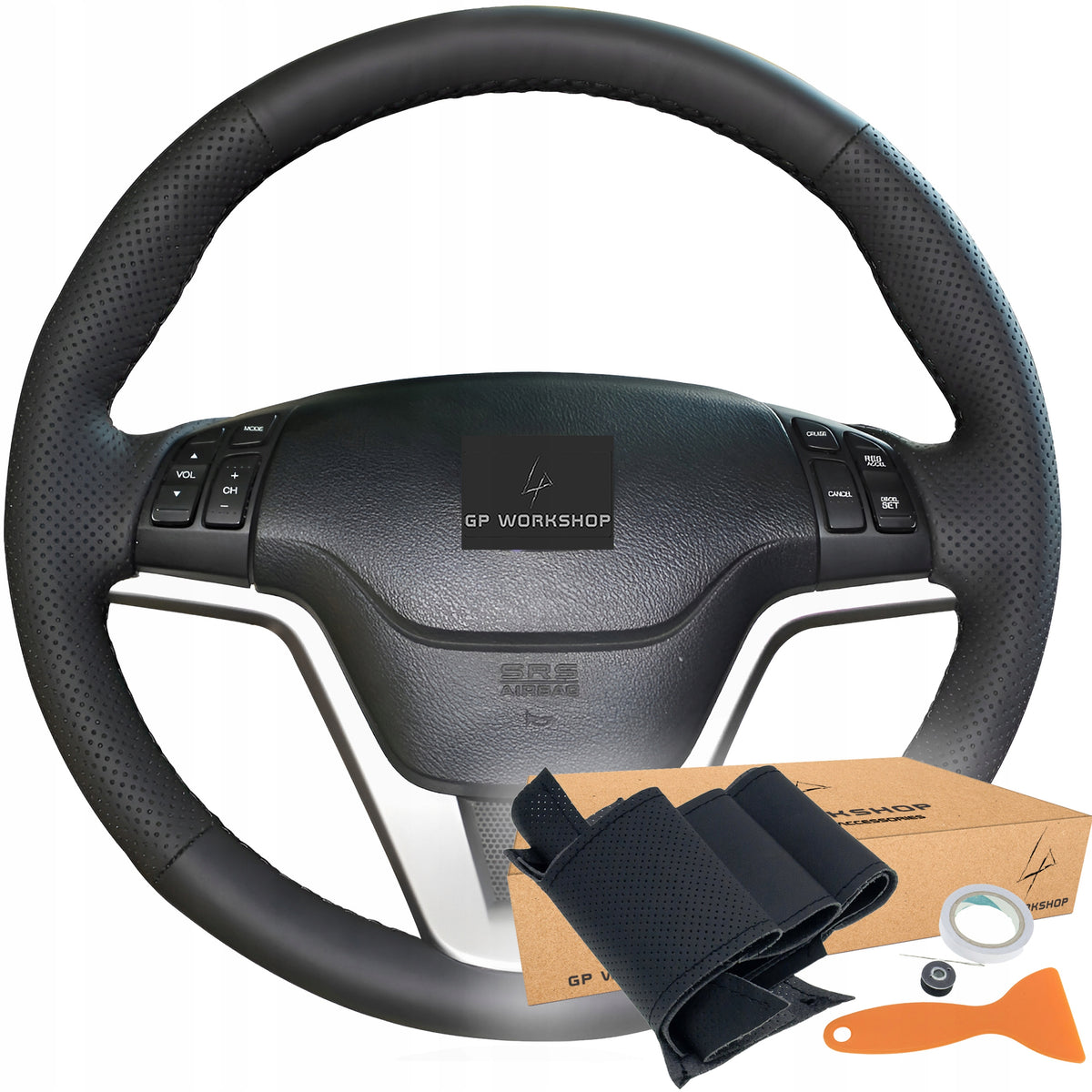 STEERING WHEEL COVER LEATHER FOR HONDA CR-V 2009-2011