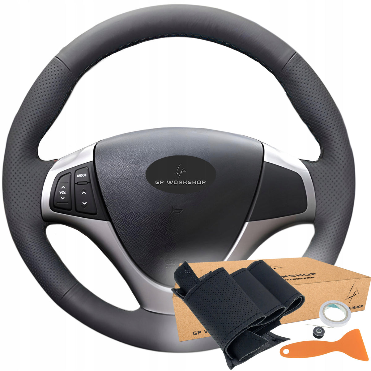 STEERING WHEEL COVER LEATHER FOR HYUNDAI I30 ELANTRA 2010-2012