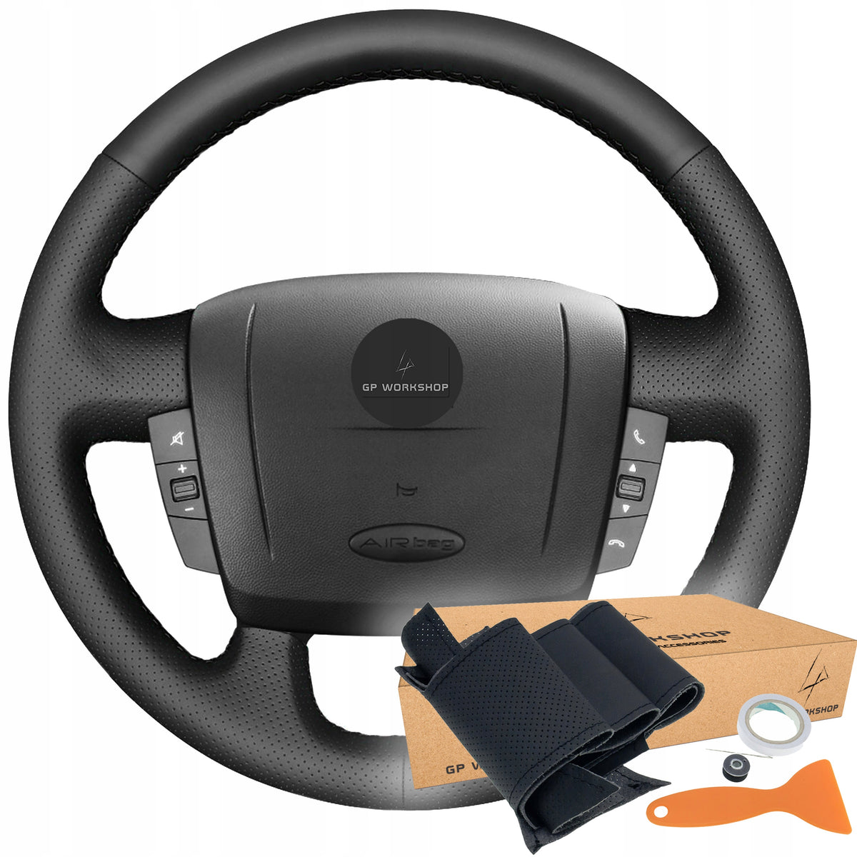 STEERING WHEEL COVER LEATHER FOR STEERING WHEEL HEM FOR PEUGEOT BOXER
