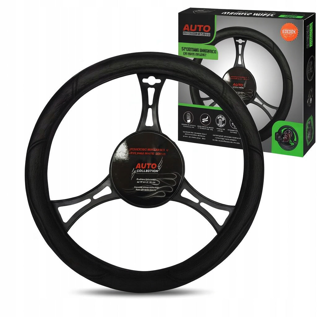 STEERING WHEEL COVER OVERLAY LEATHER EXCLUSIVE