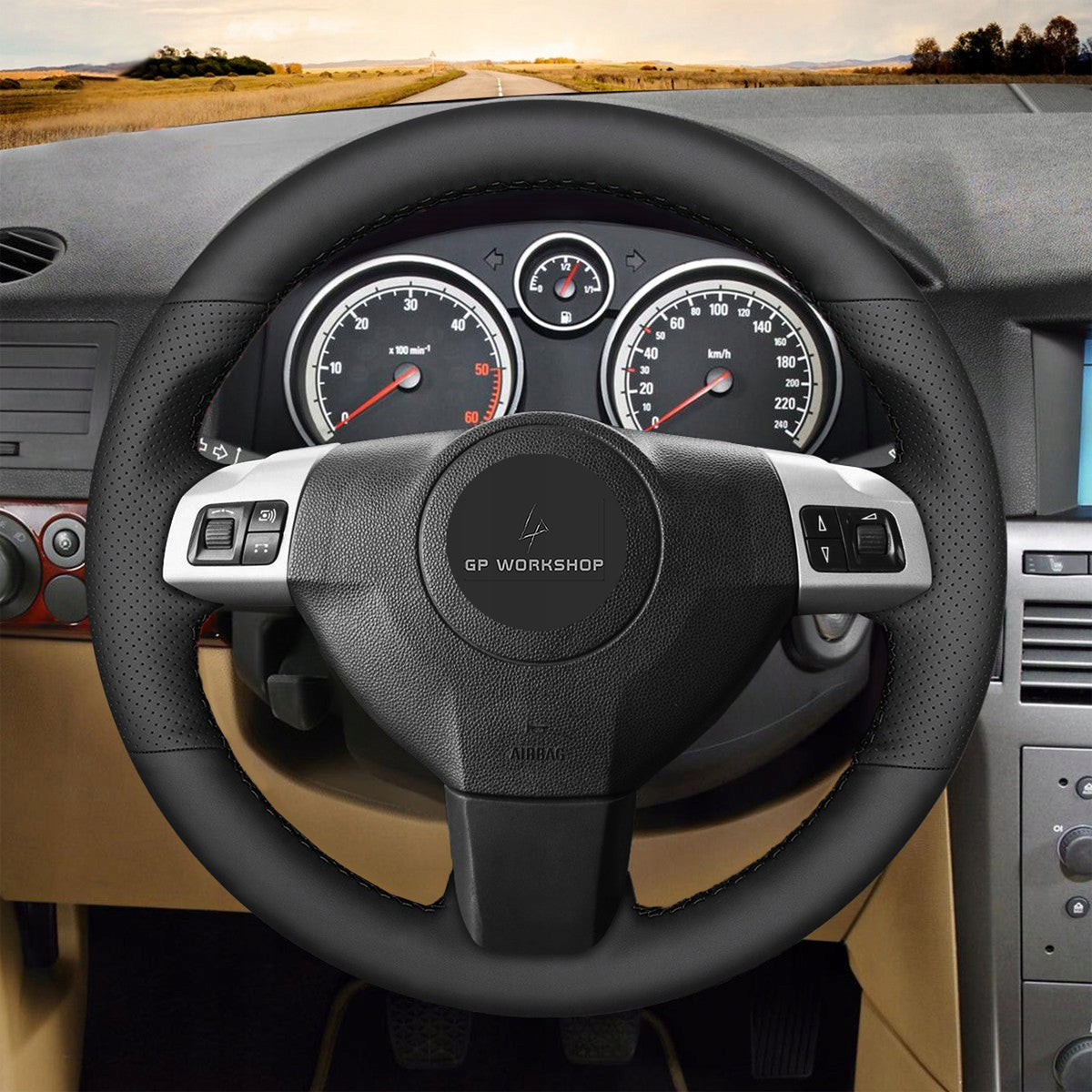 STEERING WHEEL COVER SKIN FOR HEMMING FOR OPEL ZAFIRA ASTRA SIGNU Manufacturer GPworkshop