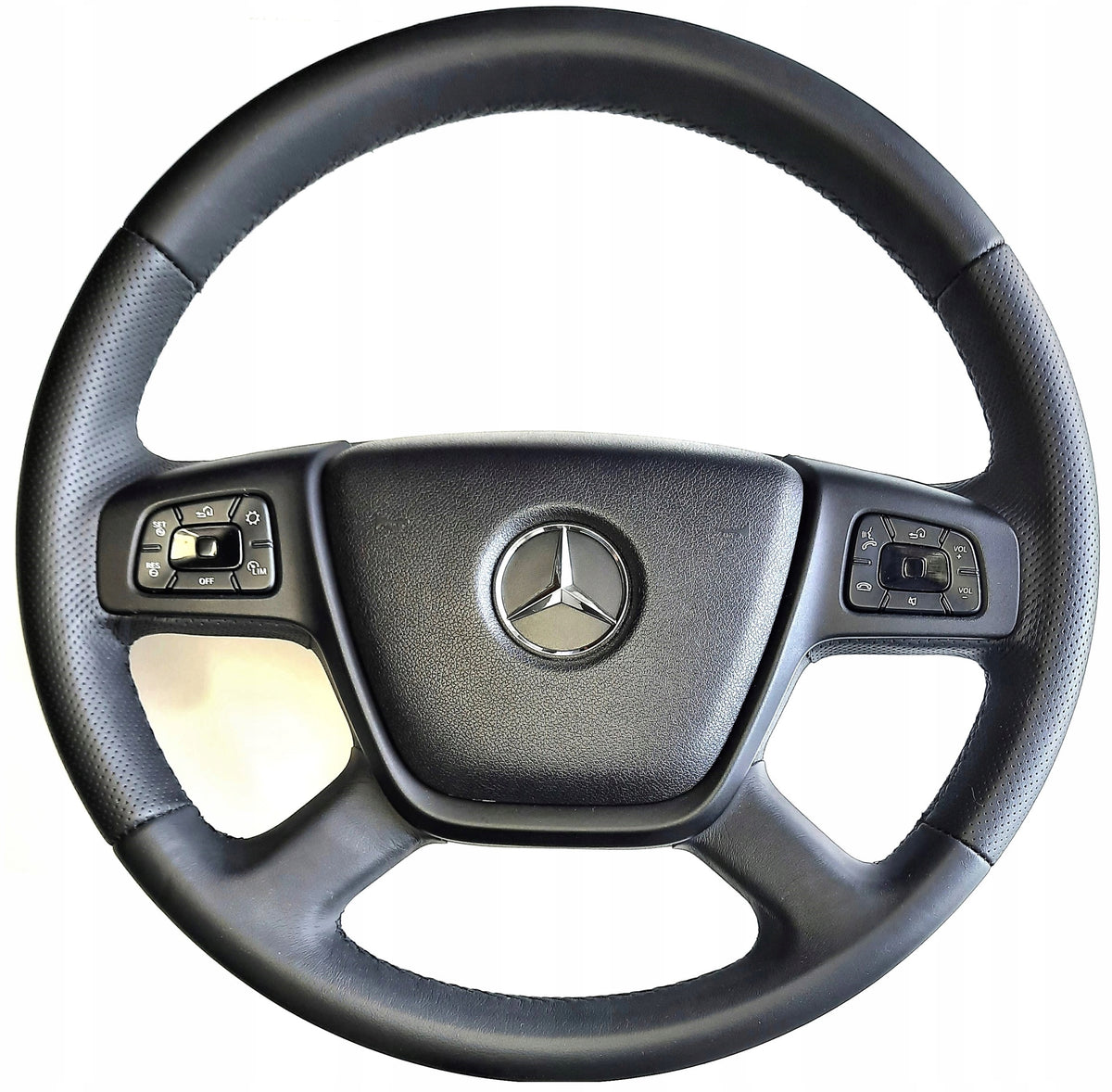 STEERING WHEEL COVER TIR MERCEDES ACTROS MP5 LEATHER (192)