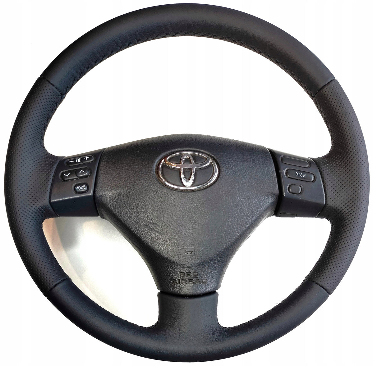 STEERING WHEEL COVER TOYOTA COROLLA VERSO (2004-2009) LEATHER (46K)