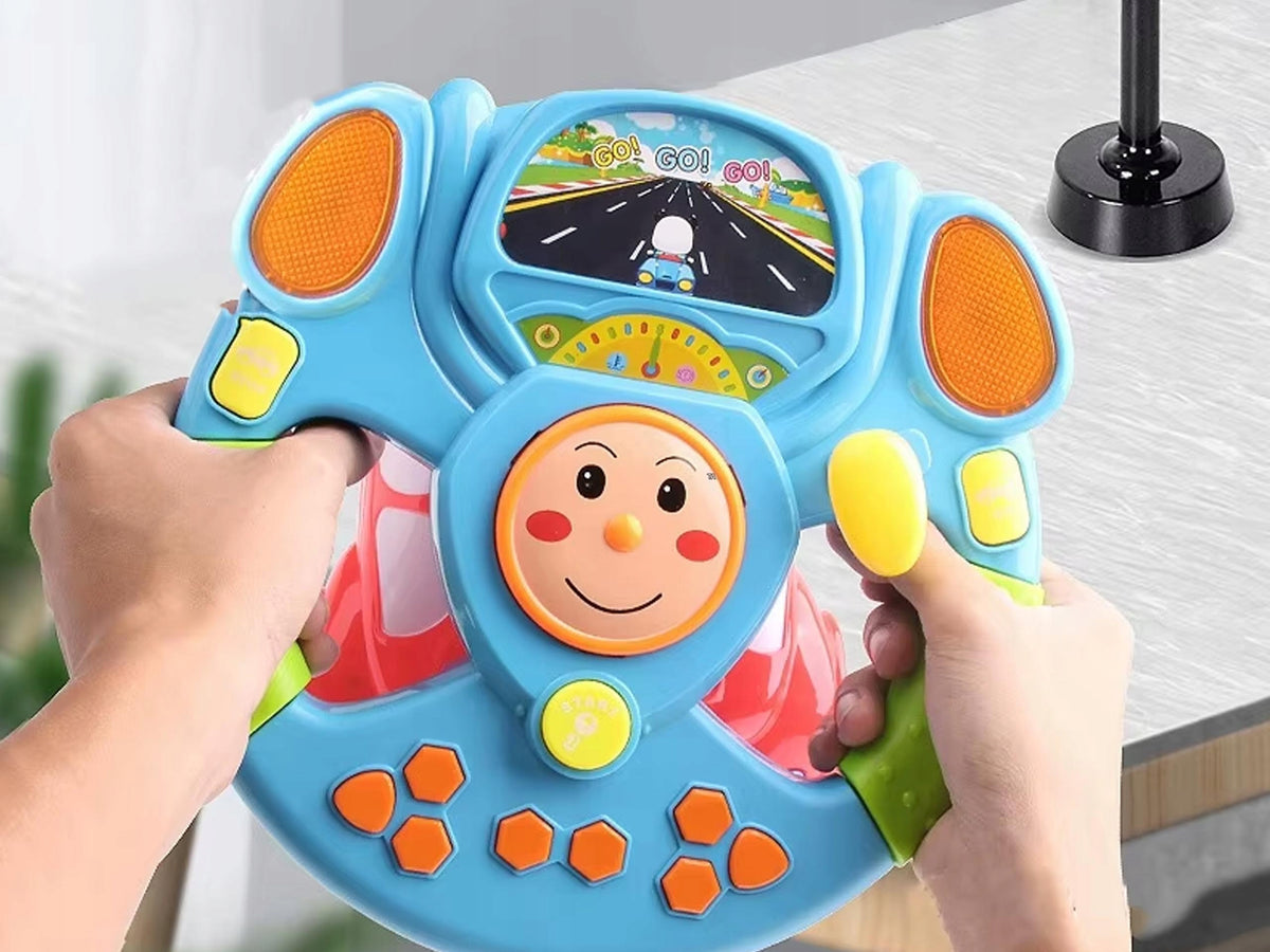 STEERING WHEEL INTERACTIVE MUSICAL TOY FOR CHILDREN SOUNDS AND LIGHTS Brand Zutto