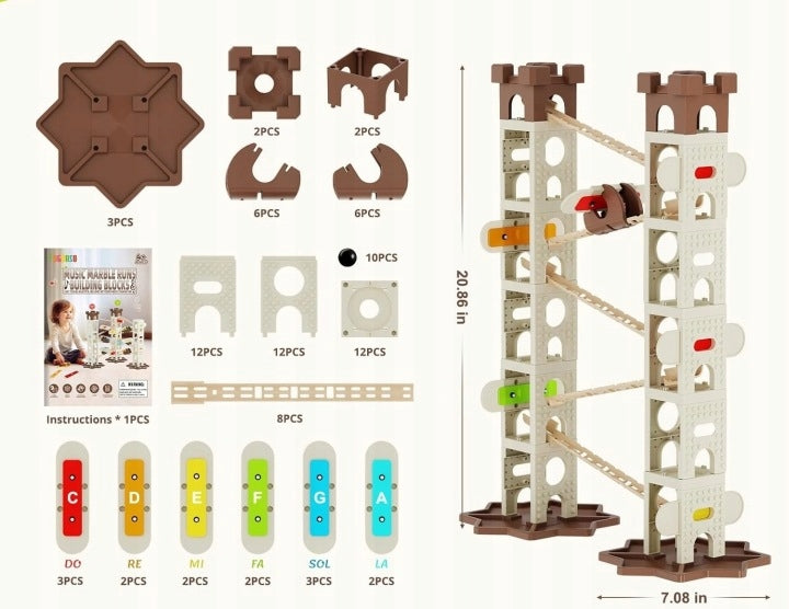 STEM Music Ball Track Educational Labyrinth for Kids Packaging status original