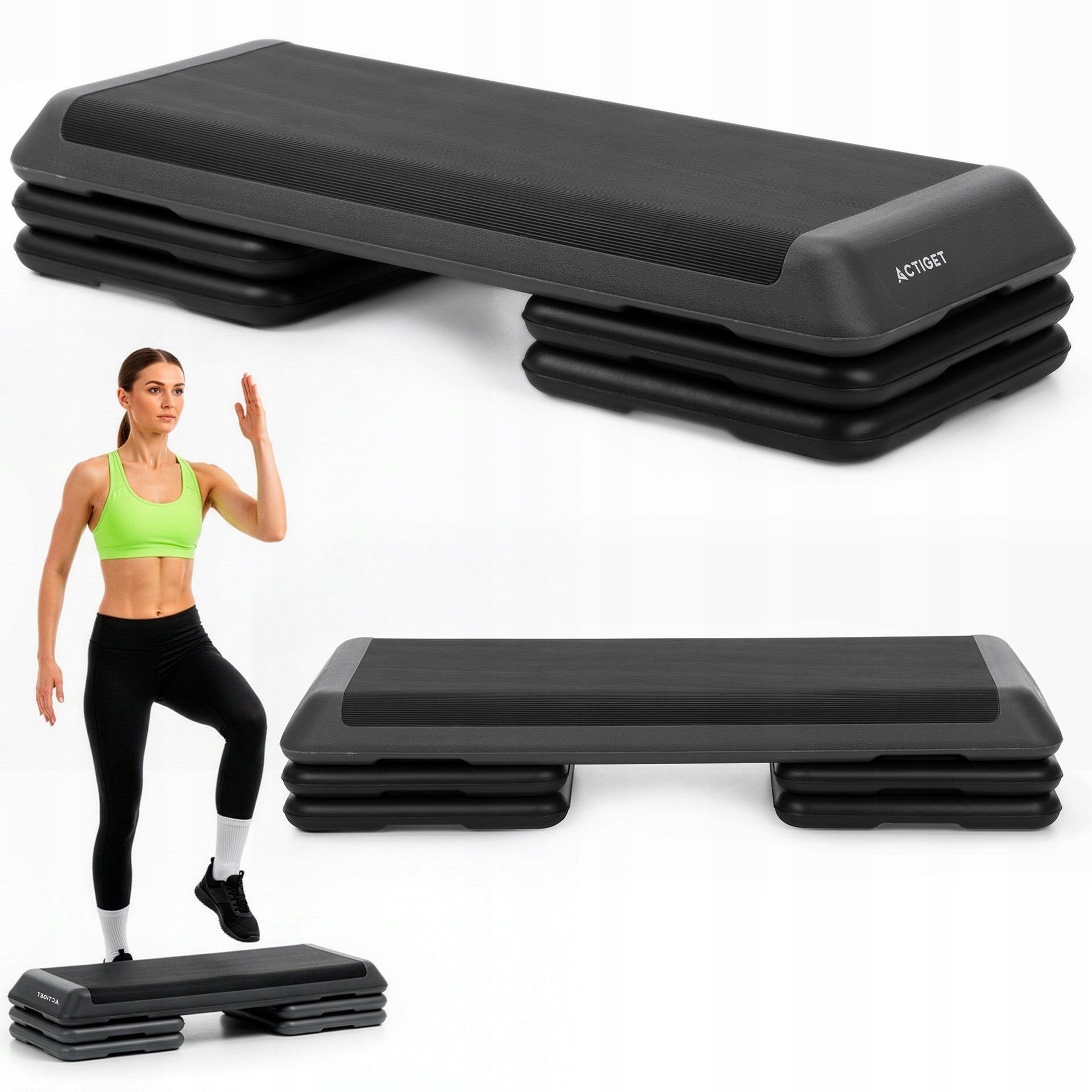 STEP FOR EXERCISE AEROBICS 3 DEGREES ADJUSTABLE FITNESS DURABLE