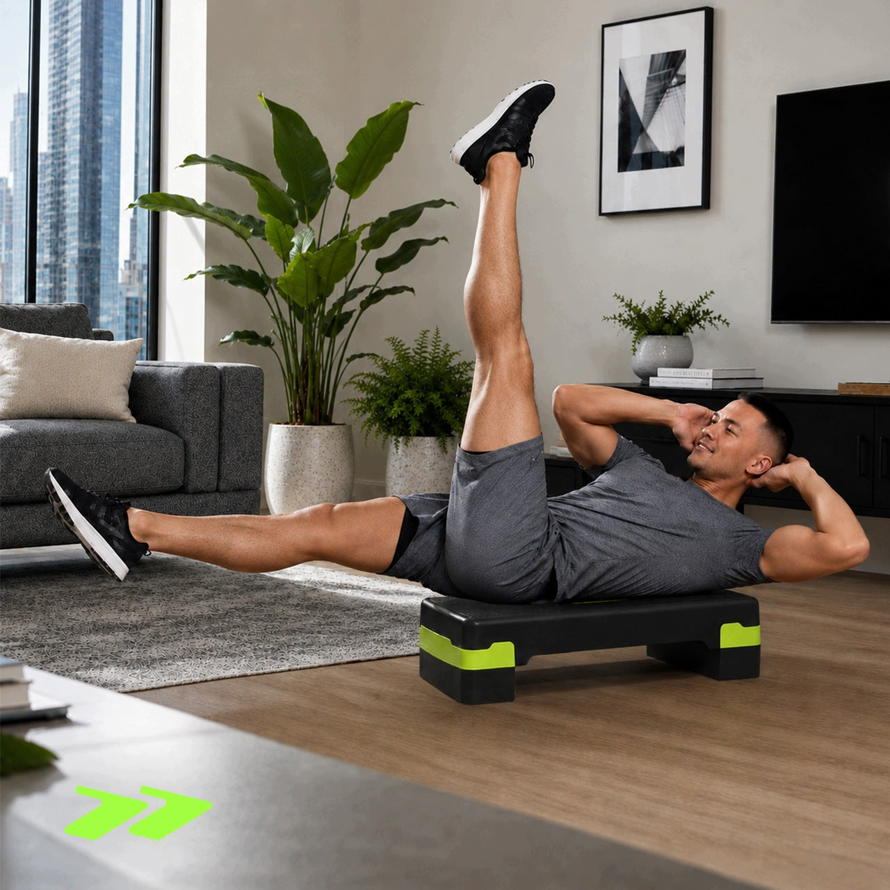 STEP FOR EXERCISE FITNESS STEP 3 STEPS ADJUSTABLE 10-20 CM 120 KG STRONG Manufacturer code 115159