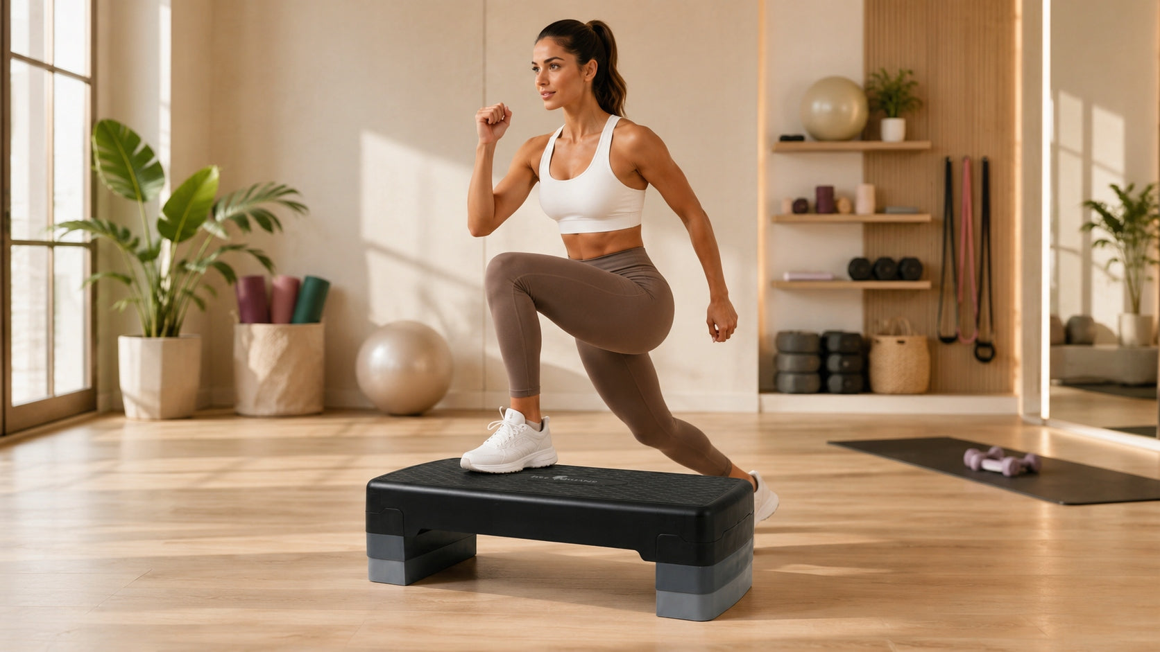 STEP FOR FITNESS AEROBICS ADJUSTABLE STEP 3 STEPS PLATFORM 68 CM Packaging status original