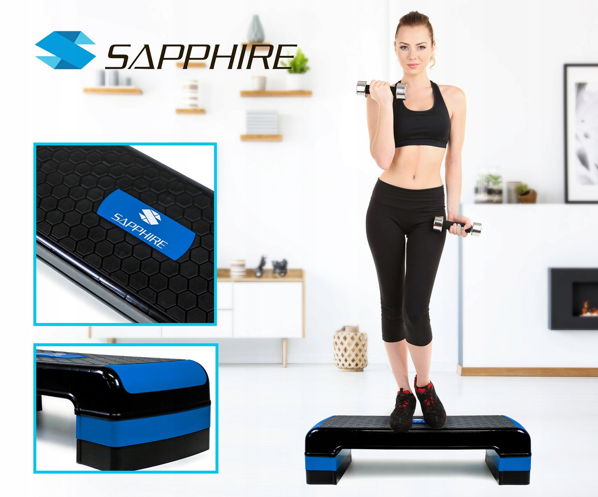 STEP for fitness aerobics 3 DEGREES XXL LARGE 78CM adjustable PLATFORM Manufacturer code SG-047