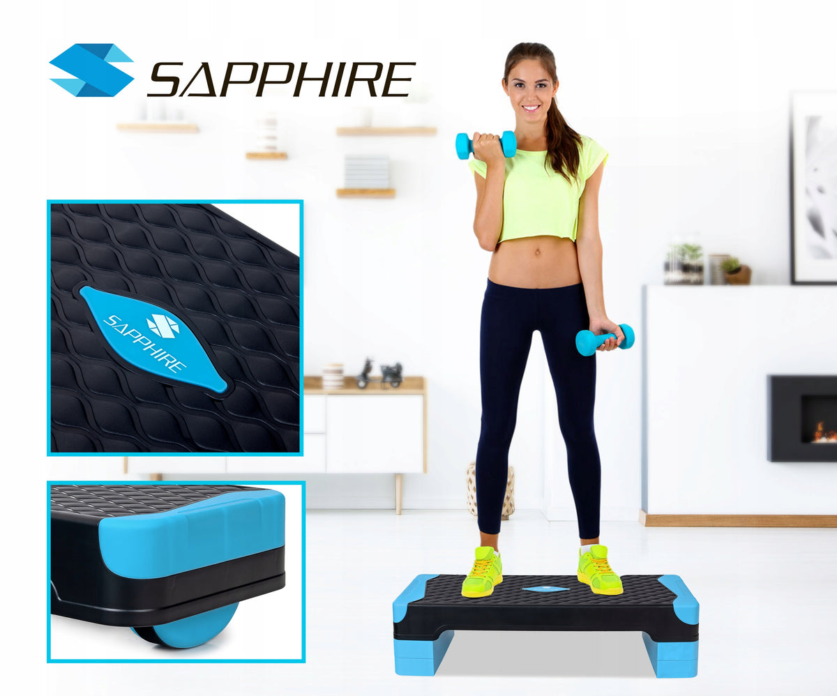 STEP for fitness exercises AEROBICS 3 degrees BALANCE TRAINER modular PLATFORM Manufacturer code SG-058_blue