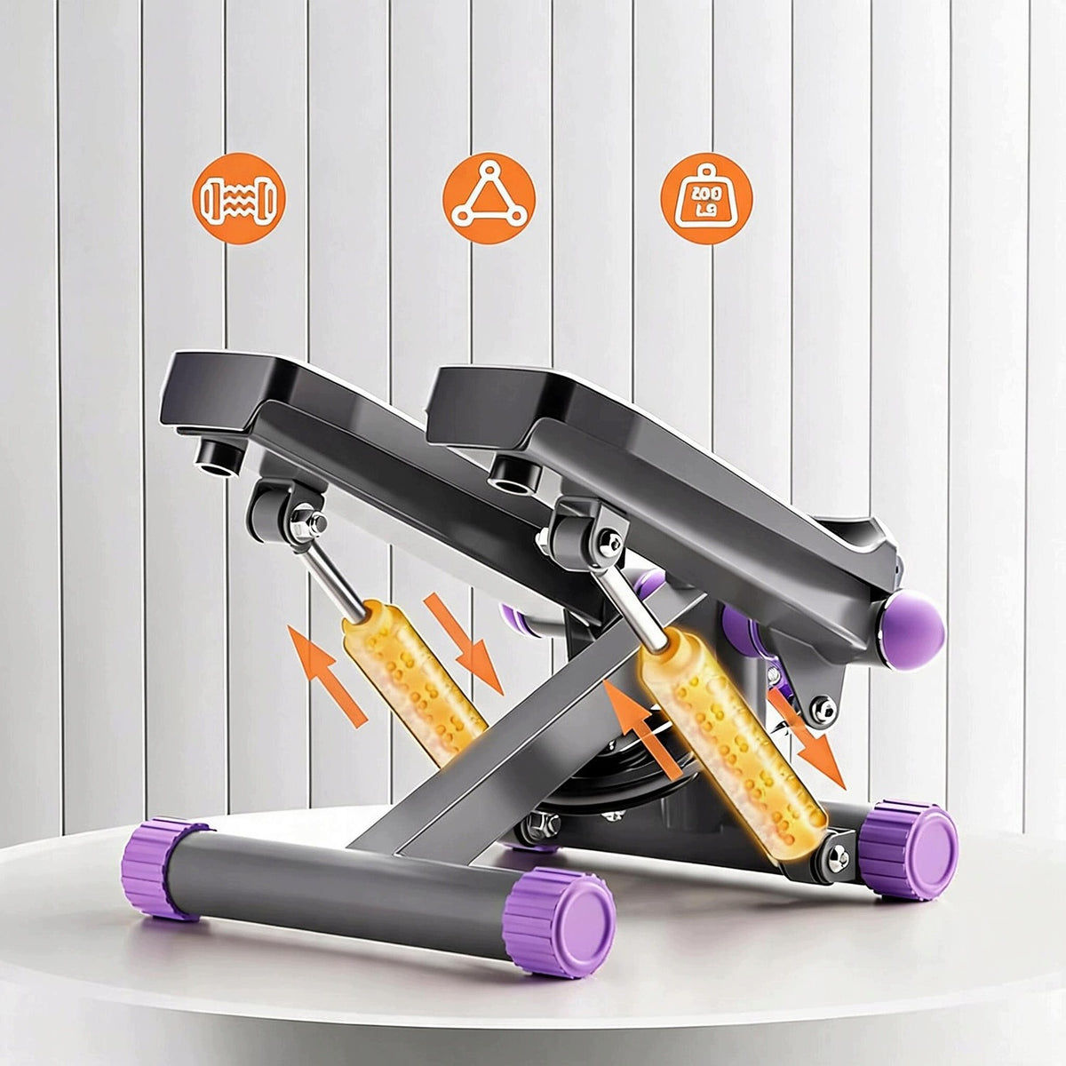 STEPPER 2IN1 FITNESS EXERCISE STAIRCASE WITH STEP COUNTER FAT BURNING Packaging status original