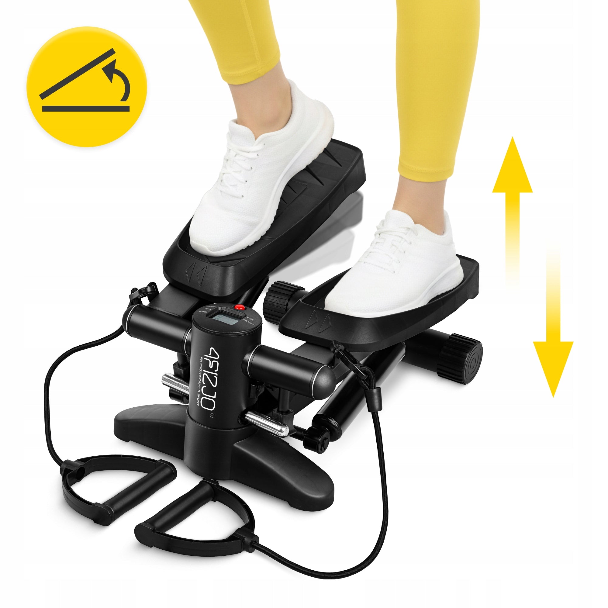 STEPPER FOR STEP EXERCISES WITH FITNESS LINKS WITH EVO TRAINING COUNTER Brand 4FIZJO