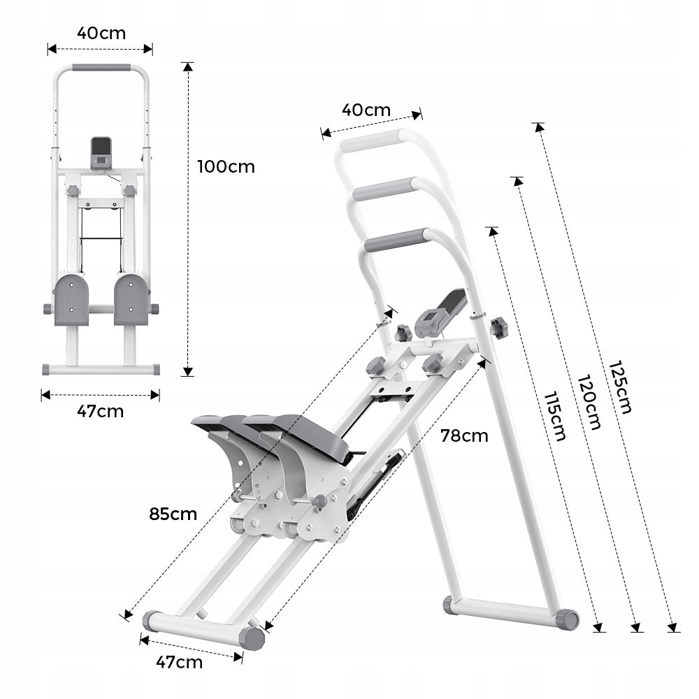 STEPPER Folding Home with lcd Adjustable up to 100KG for 180cm Workout at home Model Stepper schodowy składany