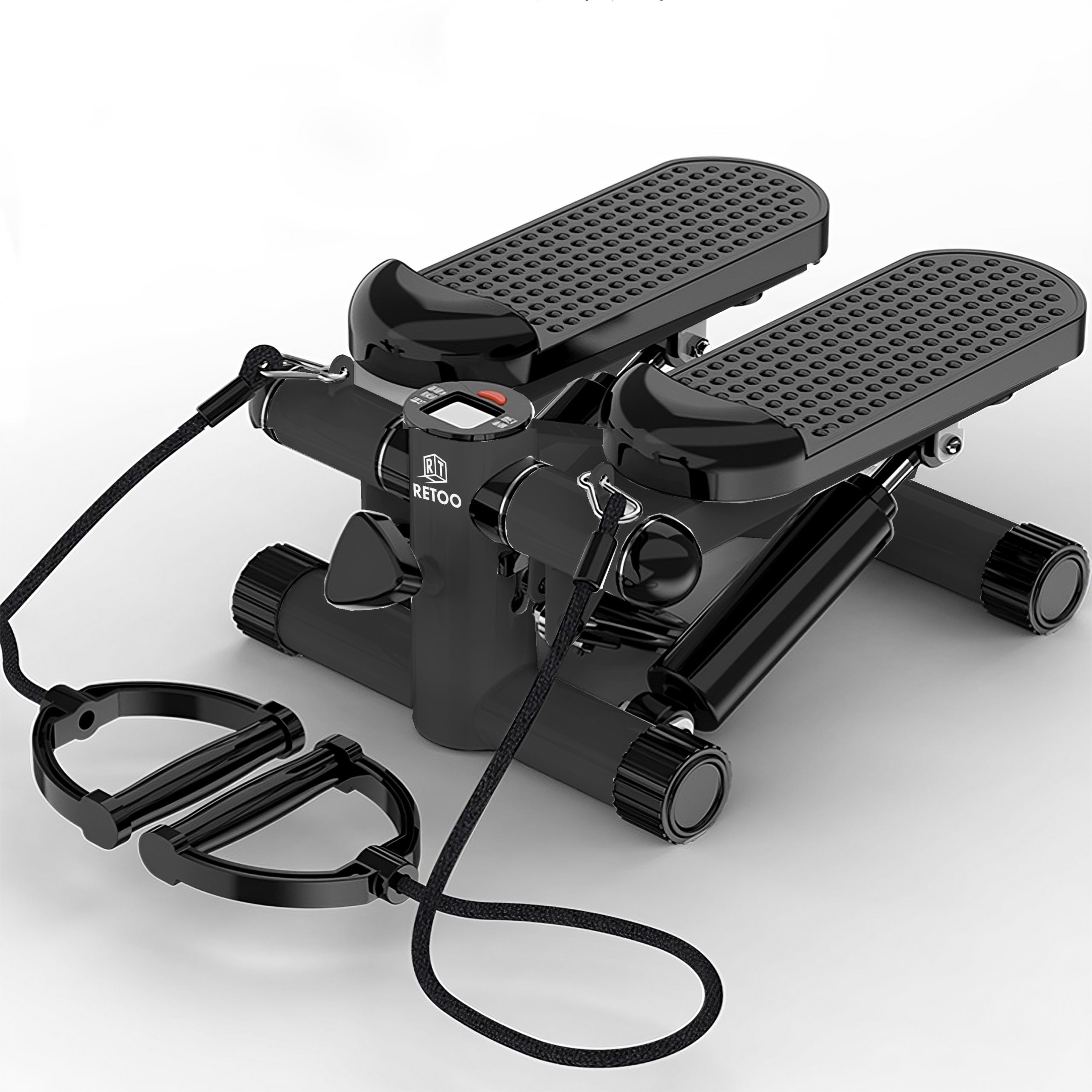 STEPPER STRAIGHT WITH EXERCISE CORDS FITNESS ADJUSTMENT COUNTER LCD Model S242-1