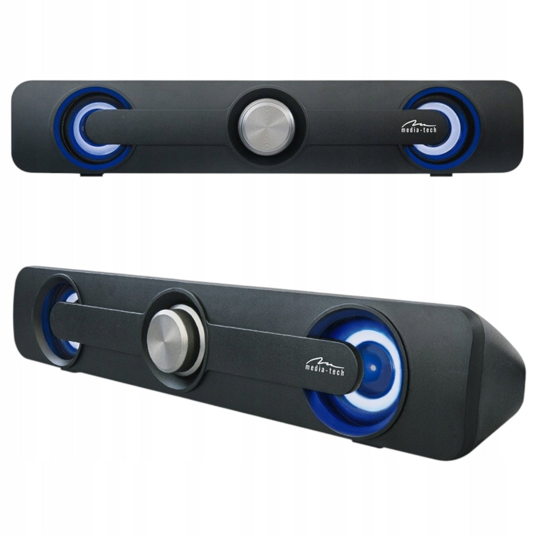 STEREO SOUNDBAR HORIZONTAL SPEAKER POWERED USB GOOD QUALITY LOUD STRONG