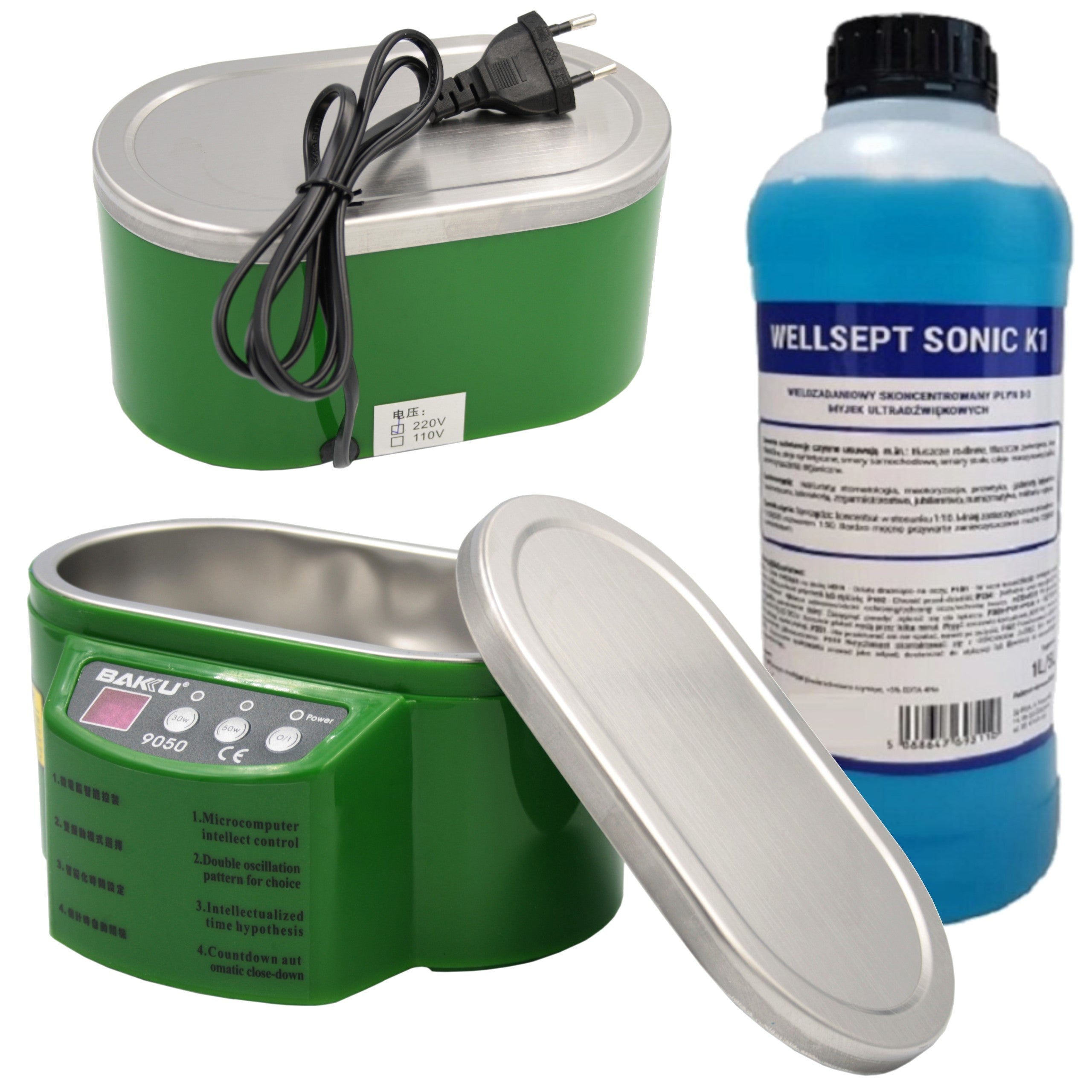 STERILIZER 0,6L ULTRASONIC CLEANER FOR JEWELRY GLASSES WASHING LIQUID