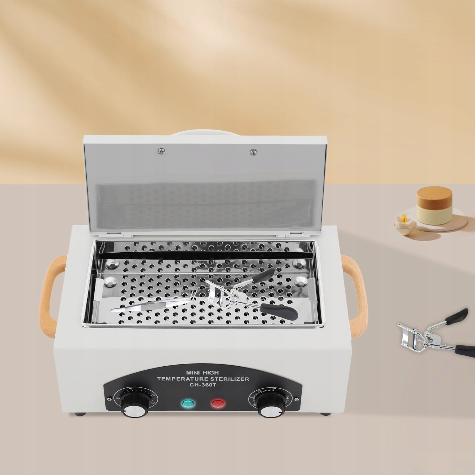 STERYLIZATOR GORĄCYM POWIETRZEM TIMER 300W DEZYNFEKCJA NARZĘDZI 2L BIAŁY Manufacturer code STERYLIZATOR GORĄCYM