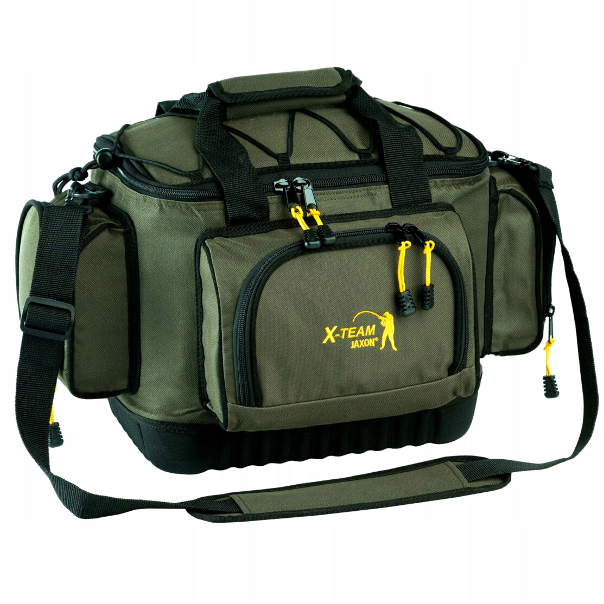 STIFFENED FISHING BAG Jaxon FOR BOXES Color green