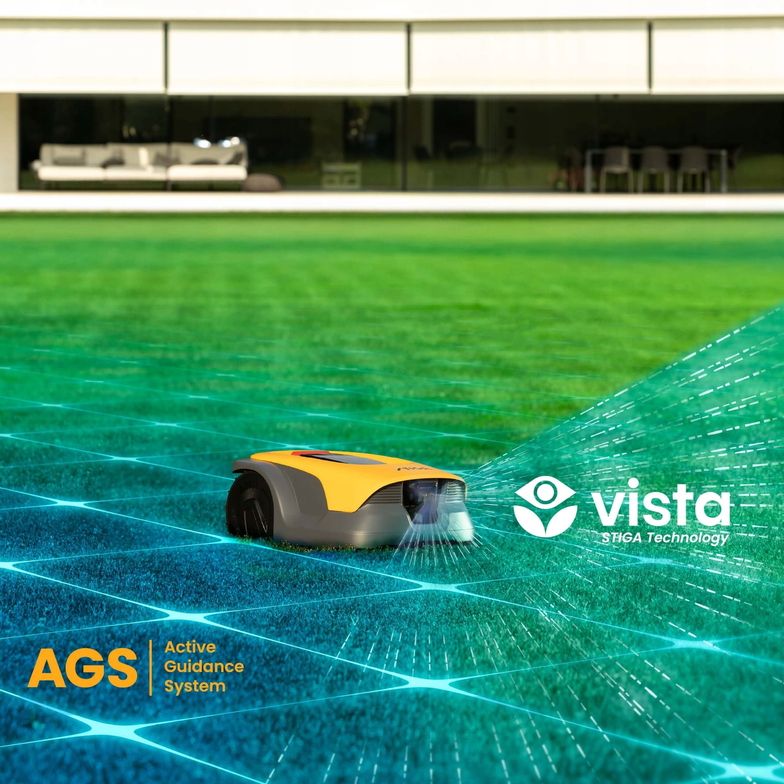 STIGA Robot Mowing Autonomous GPS A 8v AI Camera up to 800 m2 Data Package Brand Stiga