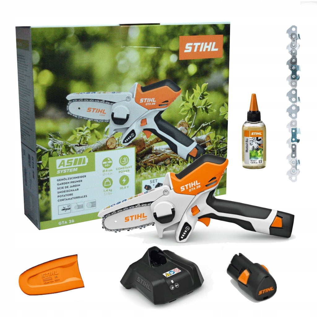 STIHL GTA 26 saw set with AS2 battery and AL1 charger