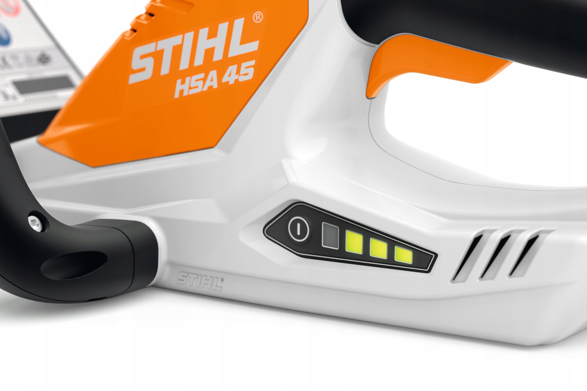 STIHL HSA 45 HEDGE TRIMMERS 50CM WITH INTEGRATED BATTERY Product weight with unit packaging 3.5 kg