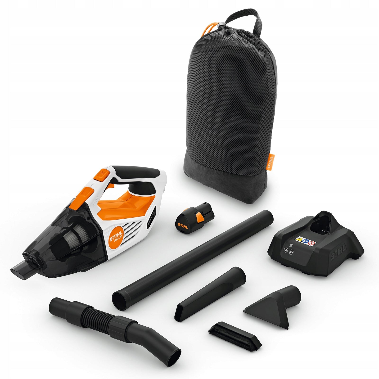 STIHL SEA 20 CORDLESS HANDHELD VACUUM CLEANER WITH BATTERY AND CHARGER