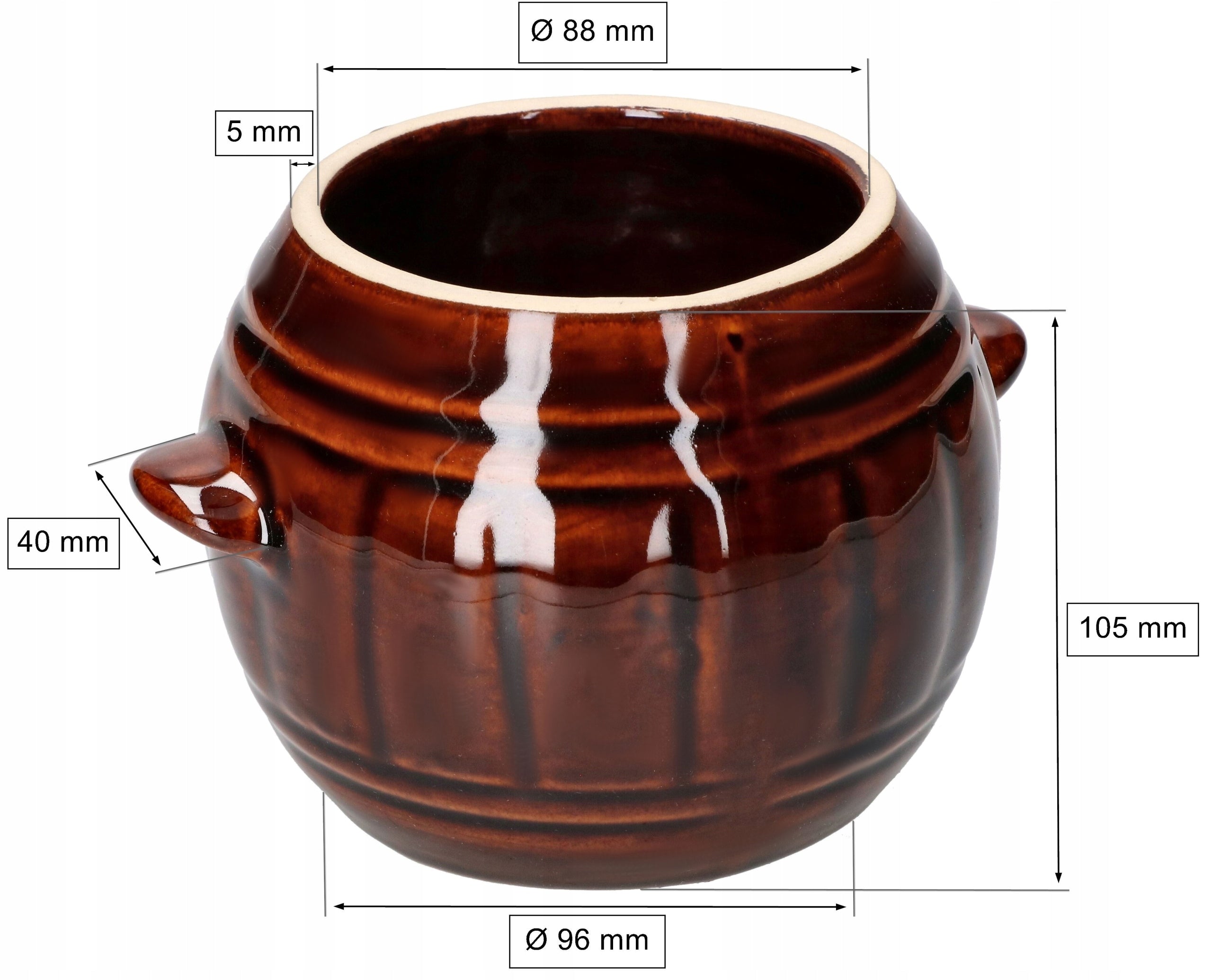 STONE 1 L CHEESE BARREL CUCUMBERS POT LARD Capacity 1 l
