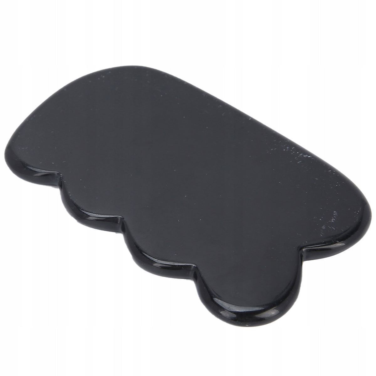 STONE GUA SHA MASSAGER FOR FACE SHALLOW OBSIDIAN Batteries included no
