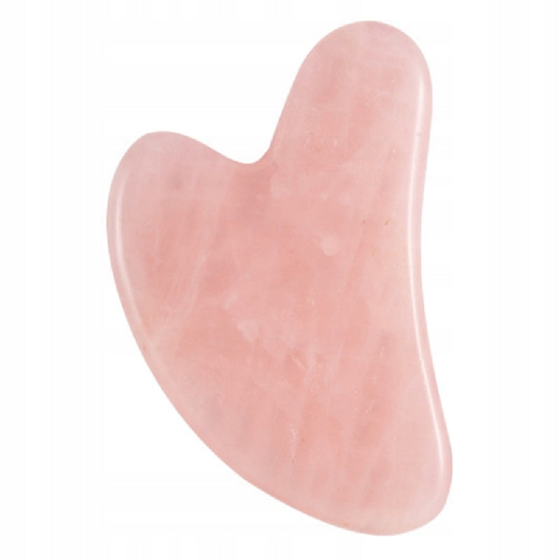 STONE GUA SHA PINK QUARTZ MASSAGER SOLID MASSAGE LIFTING Brand GlamRush