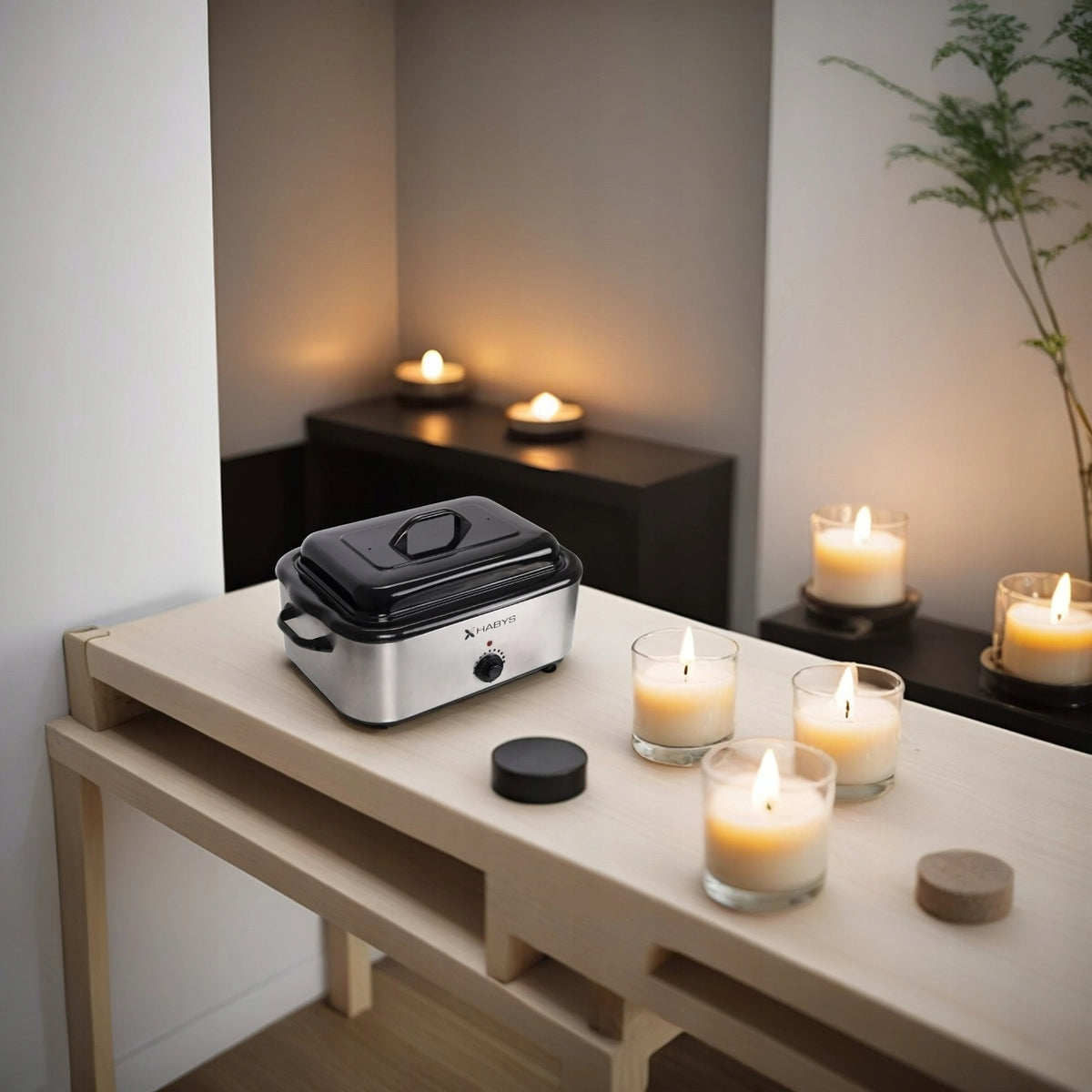STONE WARMER 17 L FOR MASSAGE ANALOG TEMPERATURE CONTROLLER HABYS Manufacturer code Podgrzewacz