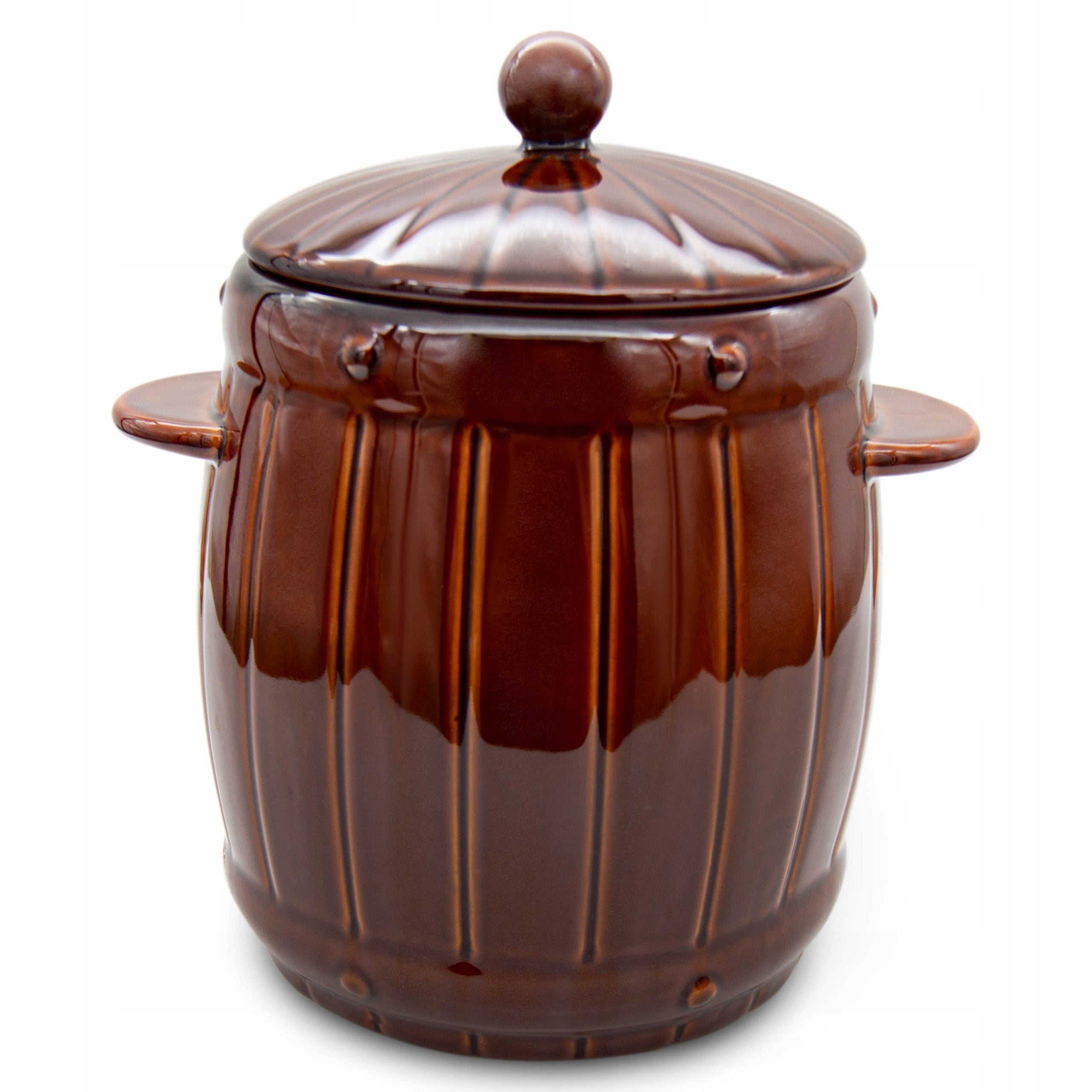 STONEEN BARREL FOR PICKING 6L, HERMETIC, for cucumbers, cabbages, stoneware Packaging status original