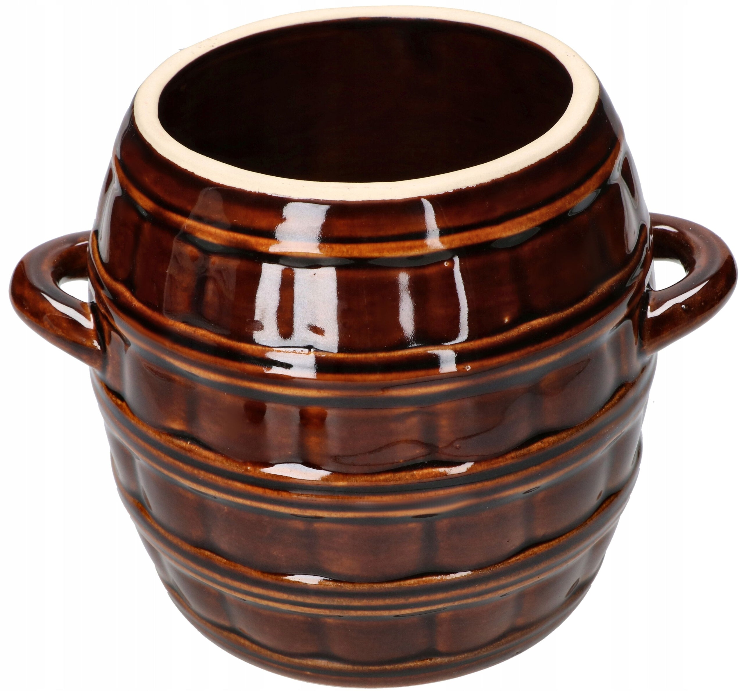 STONEWARE 2,5L BARREL PICKLING CUCUMBER POT LARD