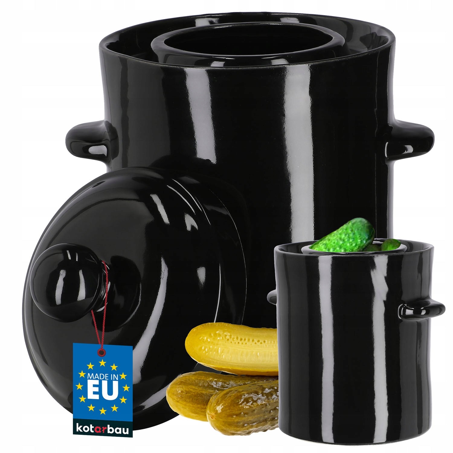 STONEWARE BARREL HERMETIC POT 2,5L STONEWARE PICKLING CUCUMBERS CABBAGE