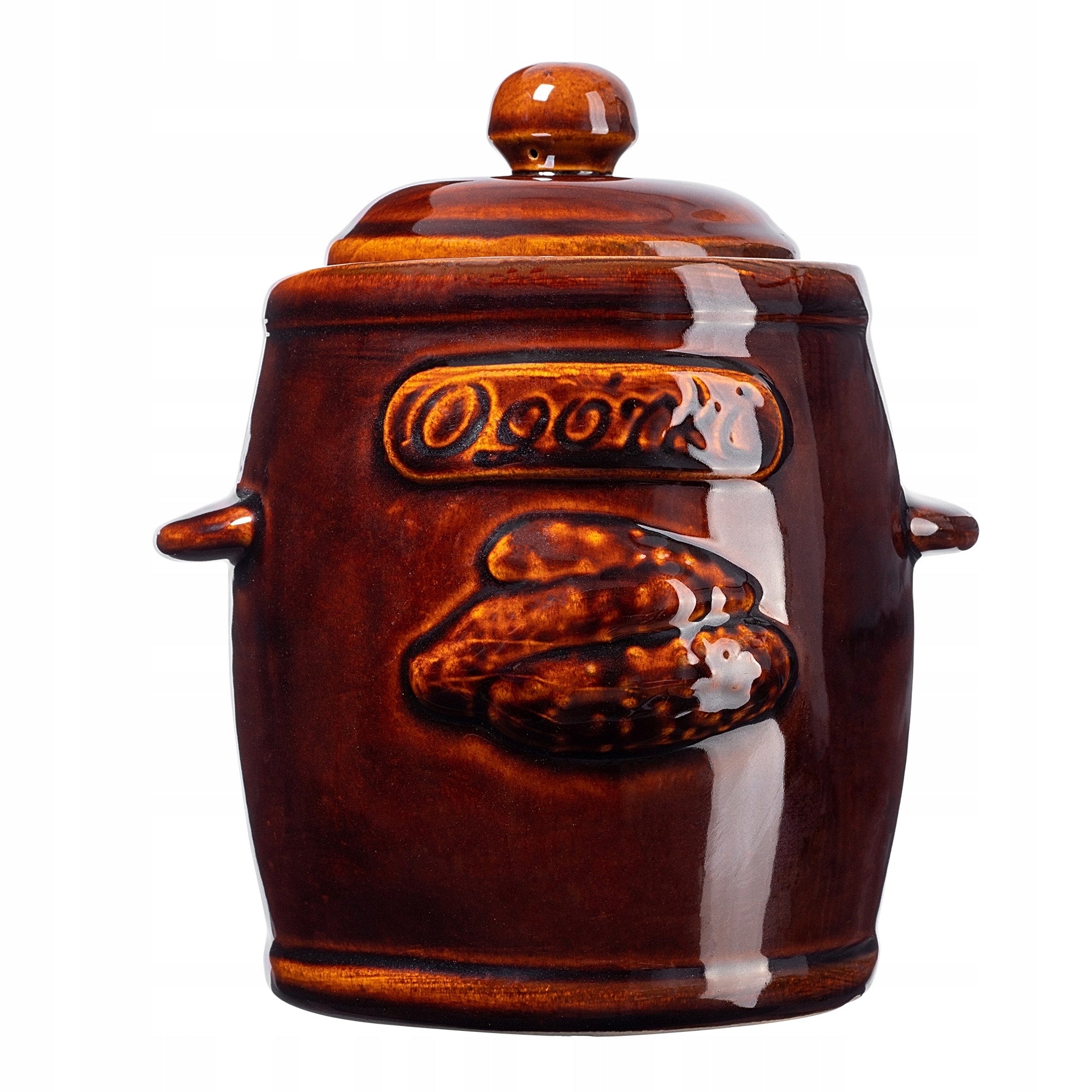 STONEWARE BARREL STONEWARE POT 5L FOR SOURING CABBAGE, CUCUMBERS, COLLAR