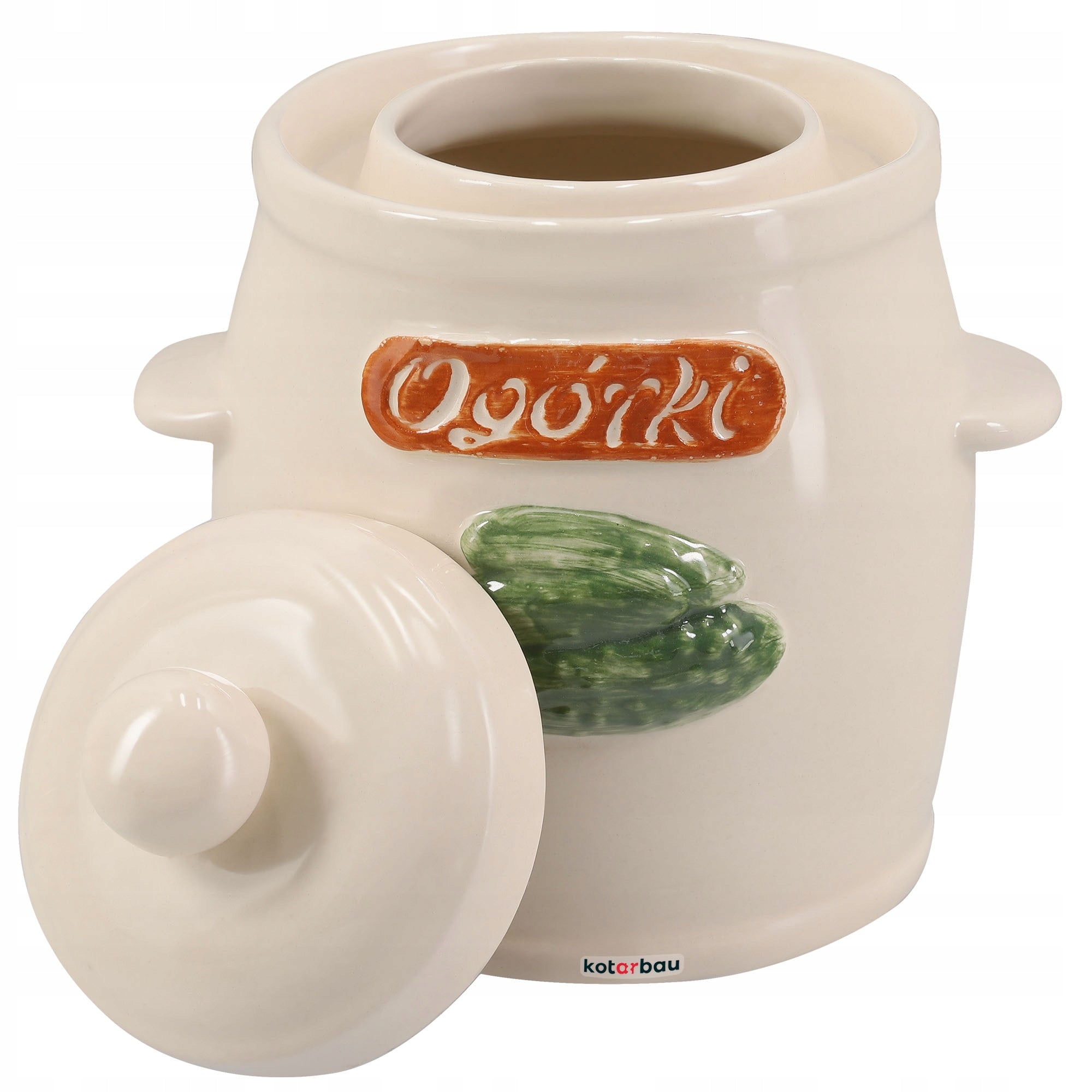STONEWARE BARREL, STONEWARE POT, PICKING CABBAGE, CUCUMBER, HERMETIC, 3 L