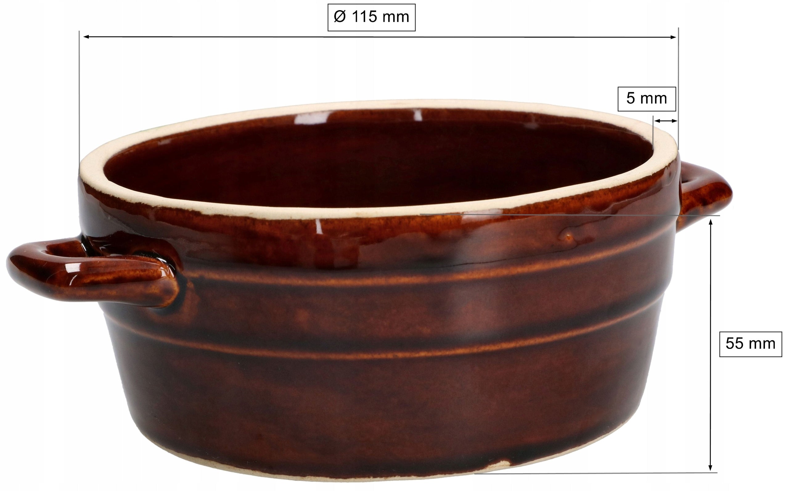 STONEWARE CERAMIC BARREL 0,3L LARD POT Capacity 0.3 l